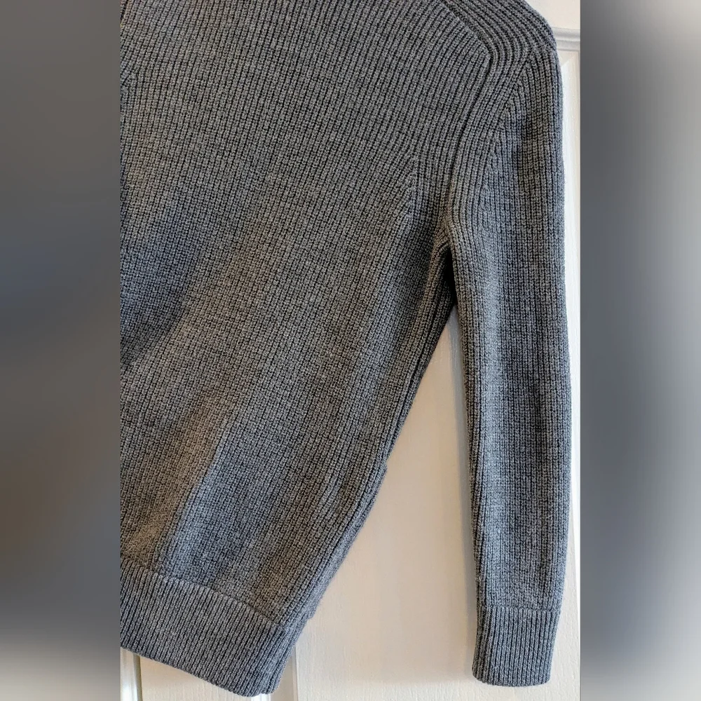 Everlane The Chunky Knit Wool Gray Cardigan Small Cabincore Preppy Academia - Picture 11 of 13